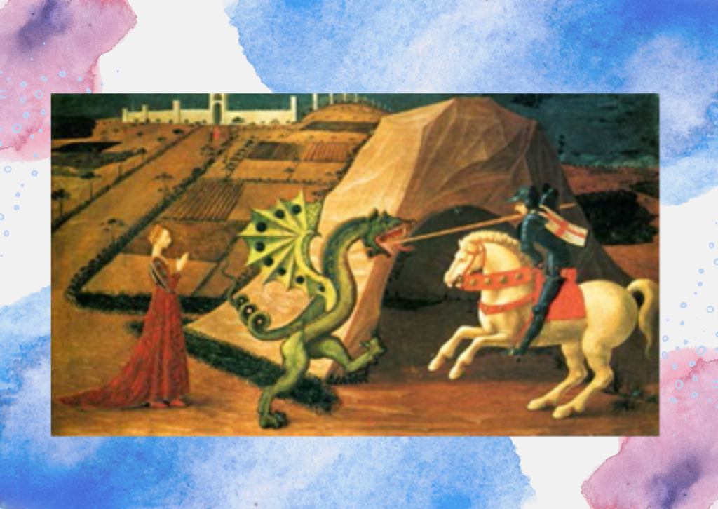 cool math art the golden ratio Saint George and the Dragon