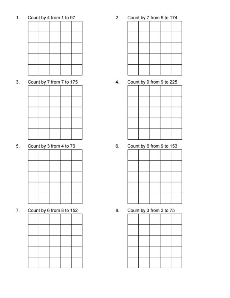 Math Worksheets Counting Table[1] (1)