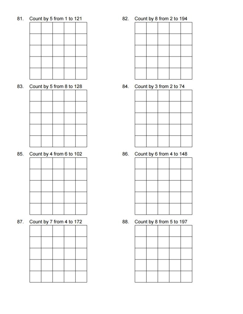 Math Worksheets Counting Table (11)