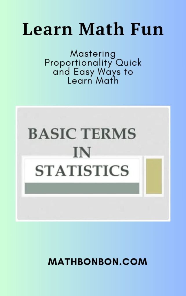 Understanding Key Terms in Statistics 